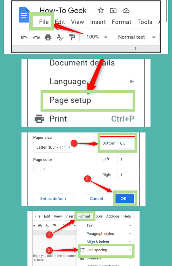 steps to delete a page in google docs