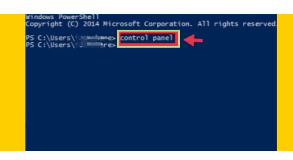 Type control panel in powershell
open control panel on windows 11
