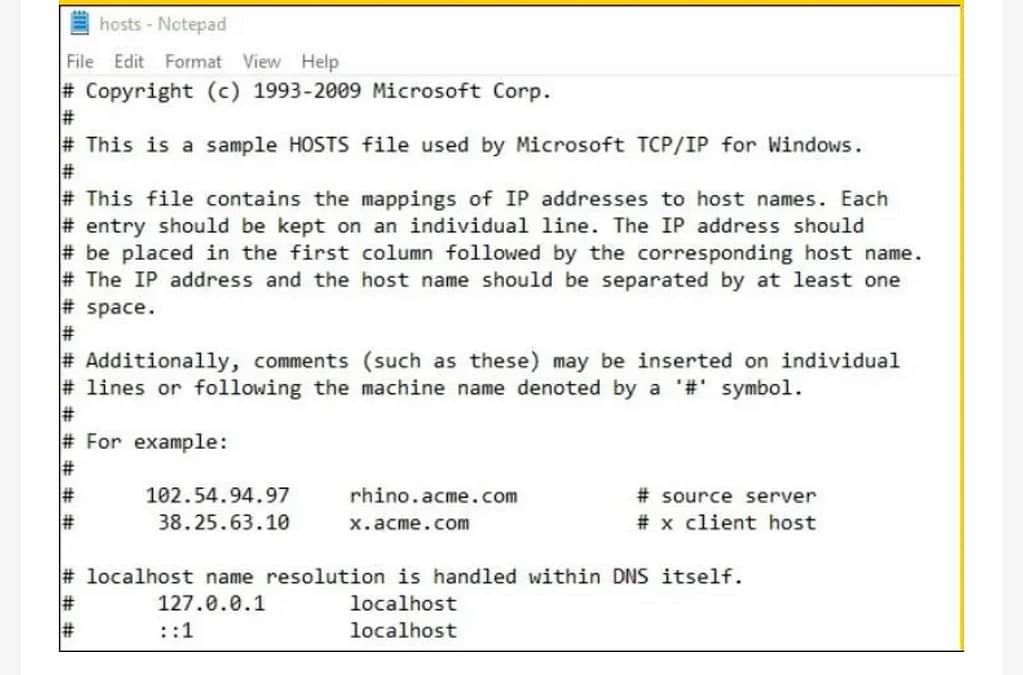 Modify your hosts file on windows 11, edit host file