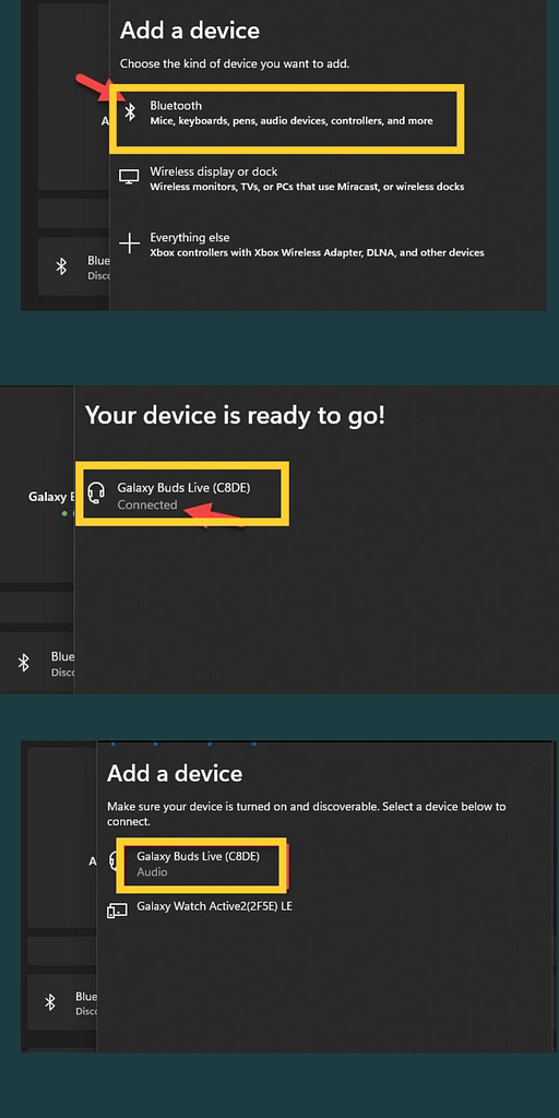 Steps to Connect Samsung Galaxy Buds to Windows 11 PC