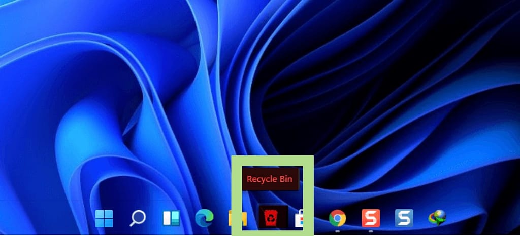 Pin recycle bin to taskbar in windows 11 and windows 10 
