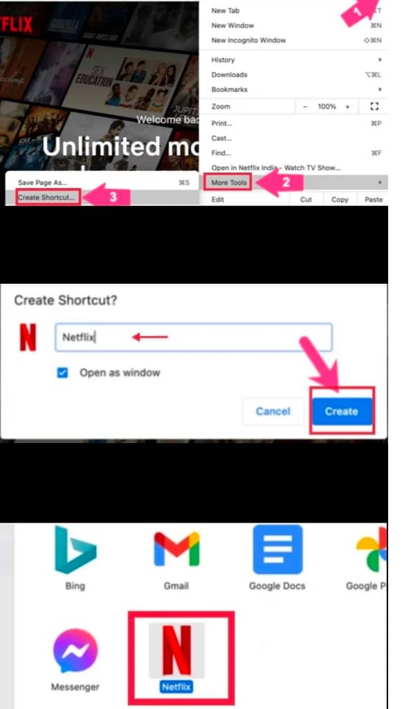 Add a Netflix Shortcut to Mac Desktop