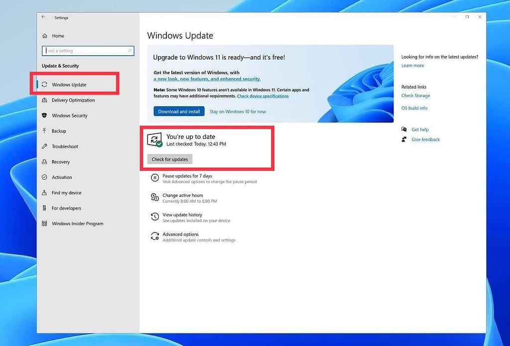 Update Windows 11 to fix no sound issue on Windows 11 