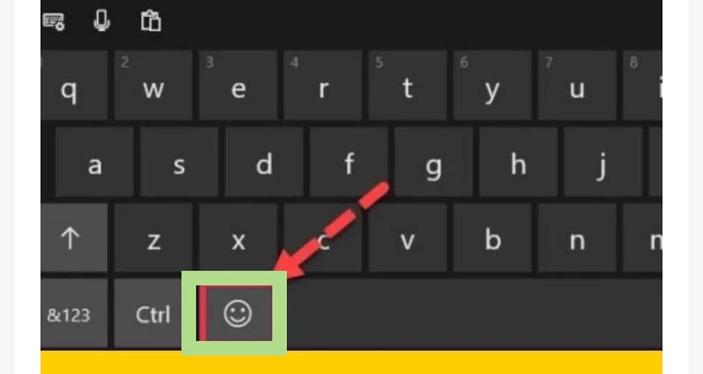 access and use emojis in windows 11, keyboard emoji button