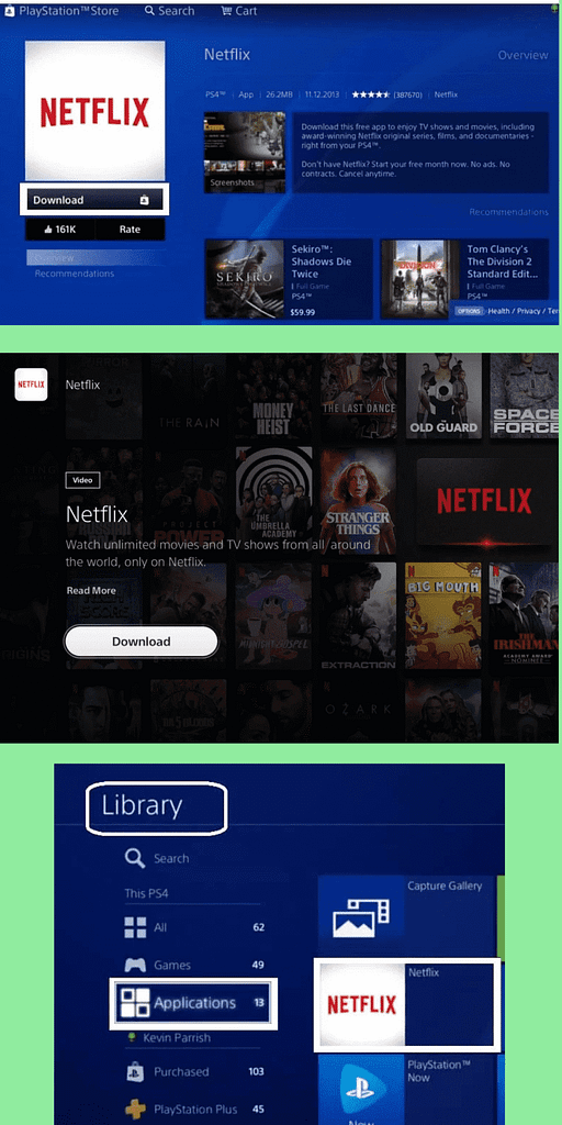 Download and install Netflix on PlayStation 5