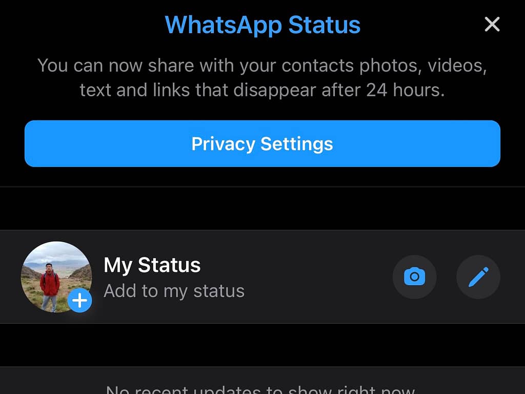 View whatsapp status without them knowing