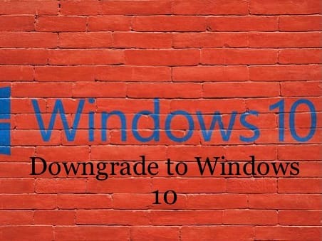 Windows 11 to windows 10