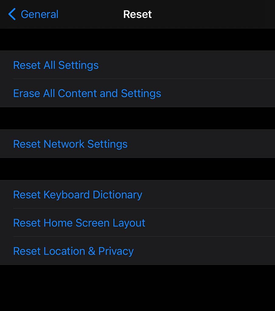 transfer data from android to IOS, reset