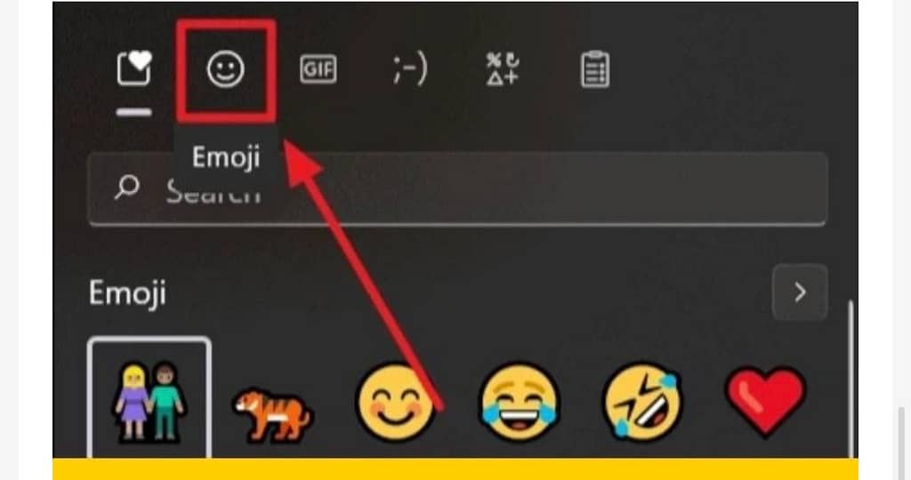 access and use emojis in windows 11, emoji button