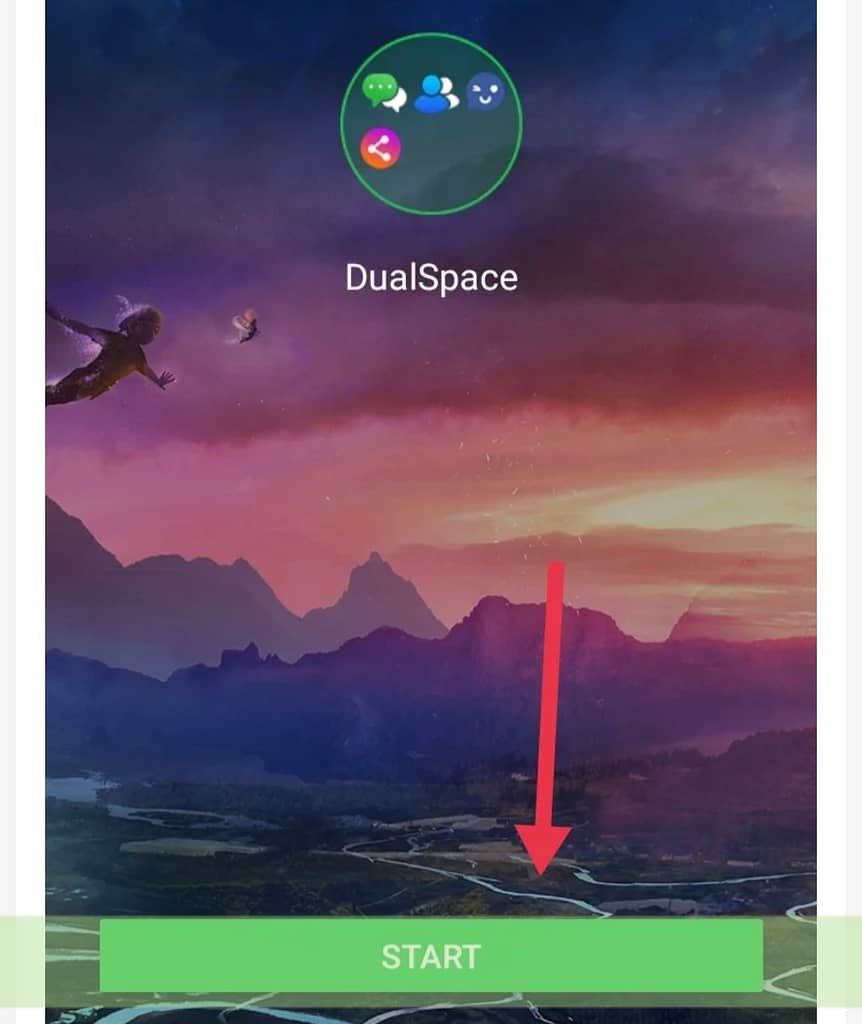 Dual Space Start button