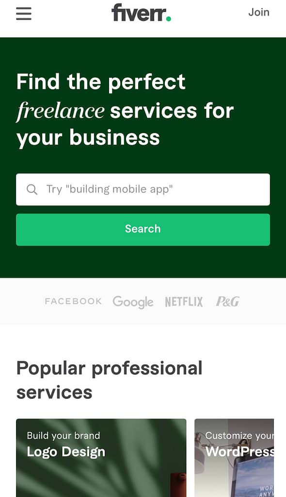 Best freelancing websites to work, Fiver.com