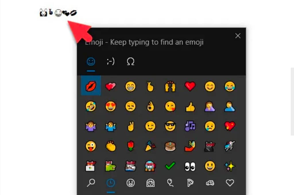 get emojis on a laptop in Windows 10