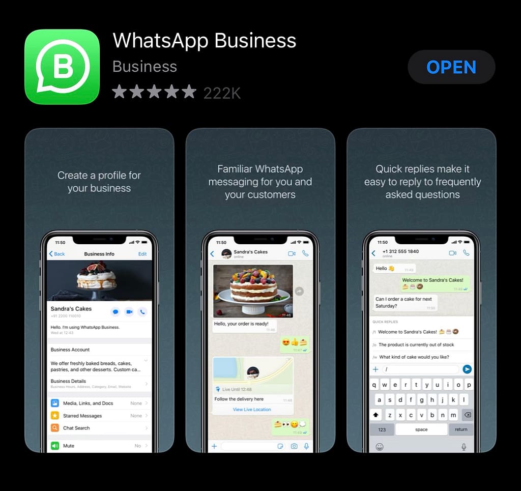 WhatsApp Business On Play store