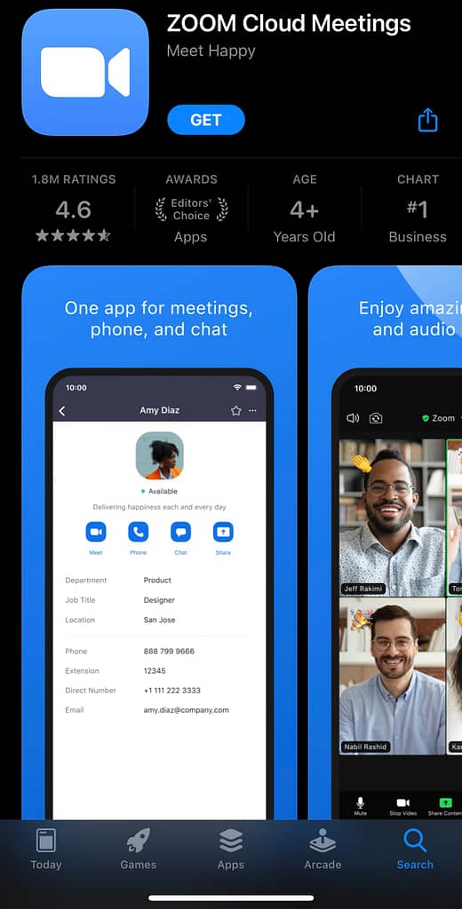 Zoom Video Communications Conferencing, Zoom App